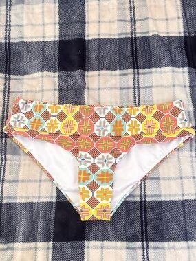OndadeMar Multicolor Geometric Mosaic Bikini Bottom Small